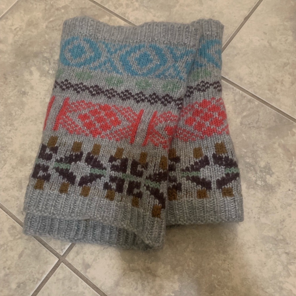 Winter knitted neck warmer